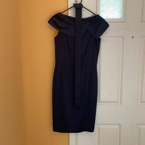 Dark Blue Ellen Tray Strapless Dress